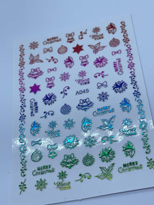 Christmas Metallic Stickers 5