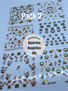 Metallic Christmas Stickers (Pack 2)