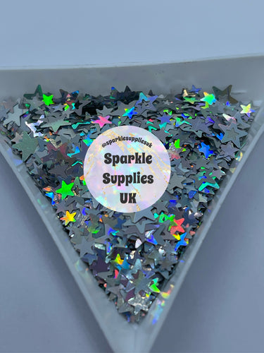 Silver Holographic Star Mix