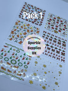 Metallic Christmas Stickers (Pack 1)