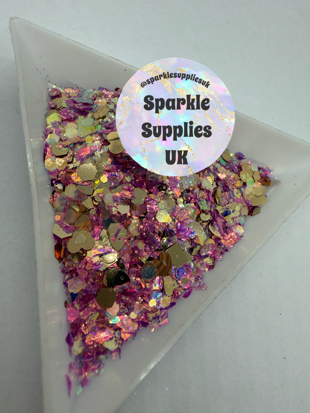 Pink Champagne Glitter Flakes