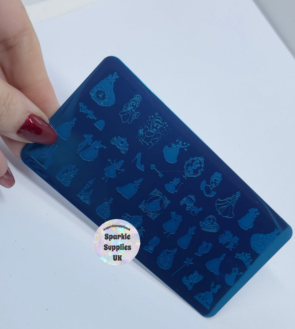 Princess Stamping Plate Large