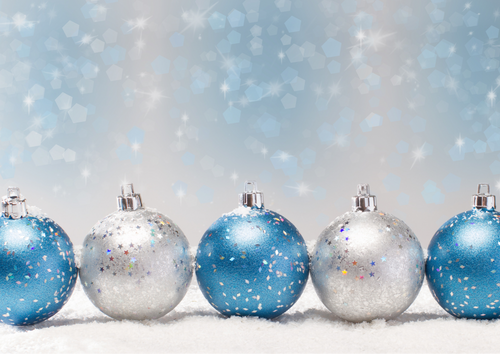 Blue Christmas Photographic Background