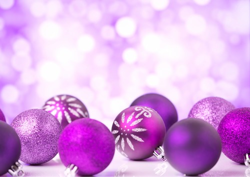 Purple Christmas Photographic Background