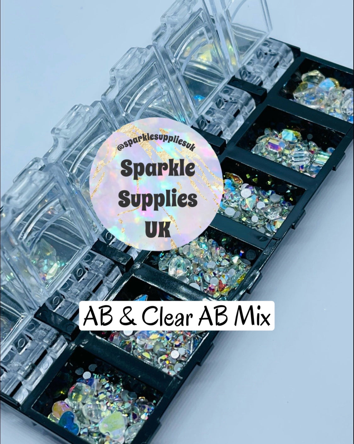 Crystal Bling Box of AB and AB Shaped