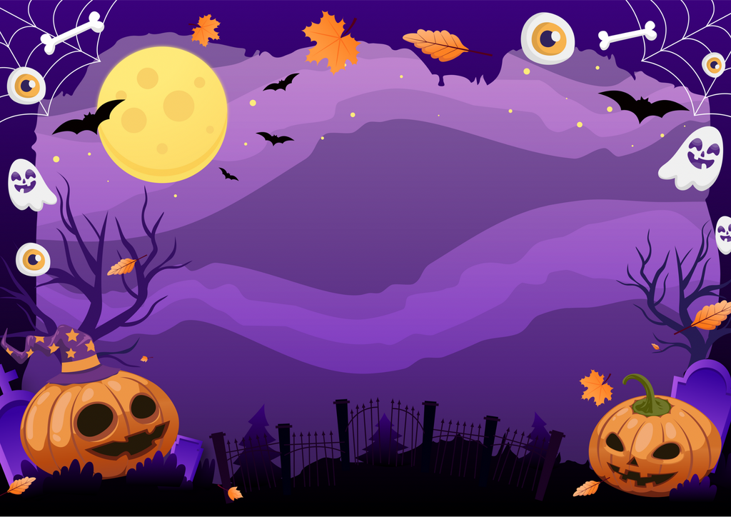 Purple Halloween Photographic Background