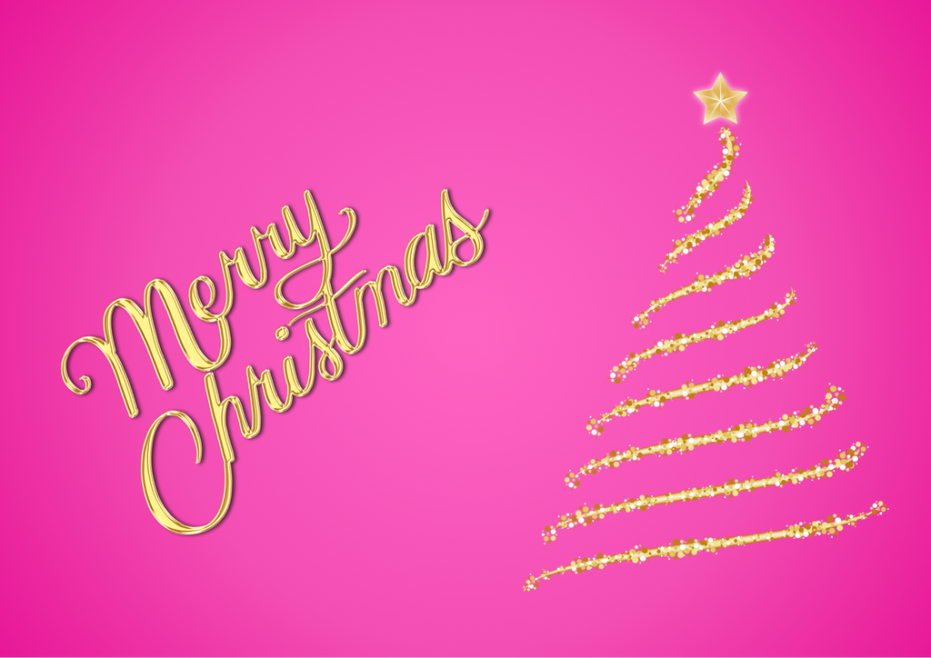 Pink Christmas Photographic Background