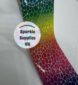 Rainbow Crackle Transfer Foil