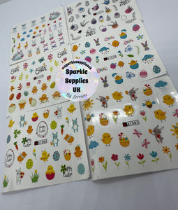Easter Decals Pack of 6