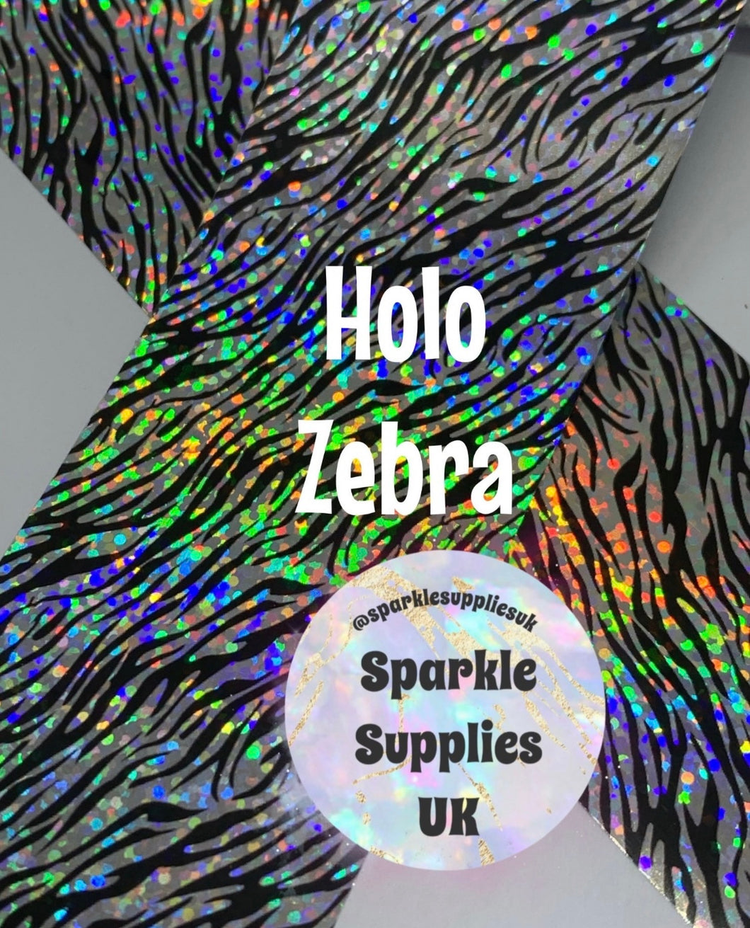 Holographic Zebra Transfer Foil