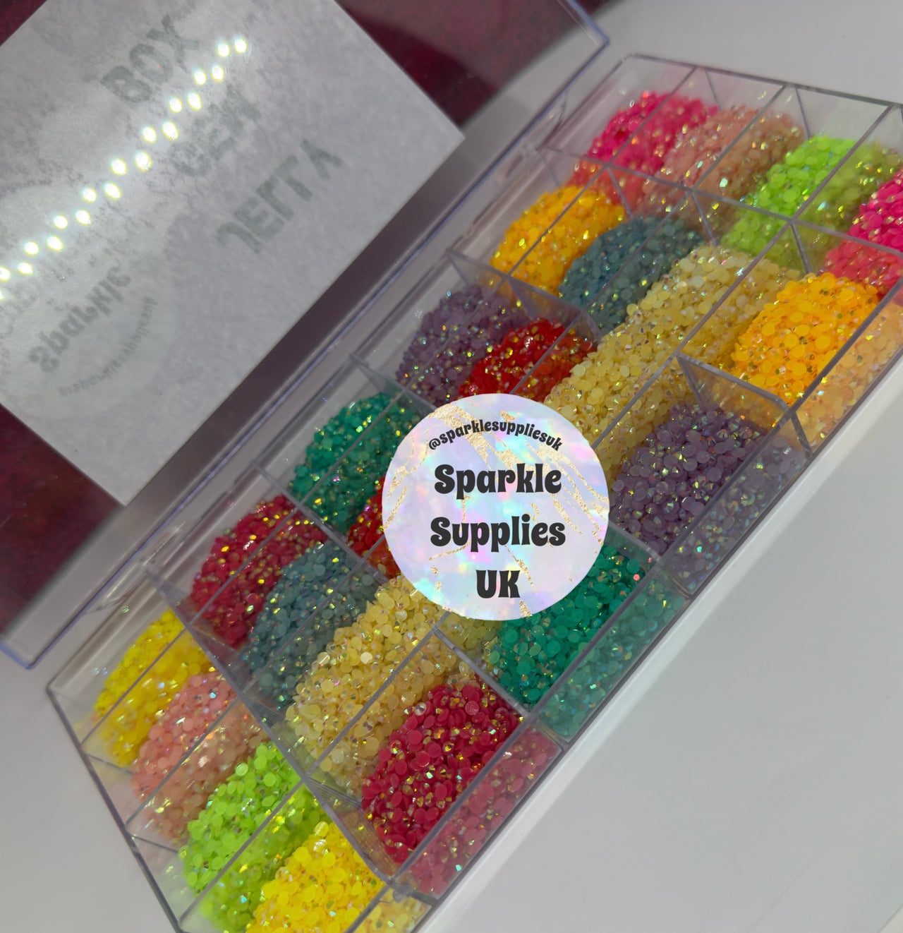 Large AB Jelly Gems Bling Box