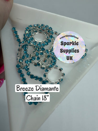 Breeze Diamanté Chain 18”