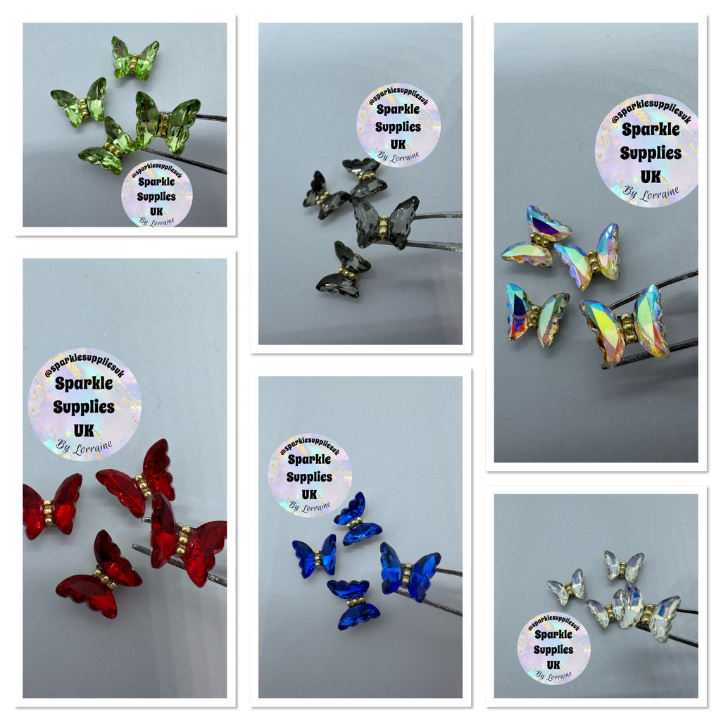 Crystal Butterflies (Pack of 4)