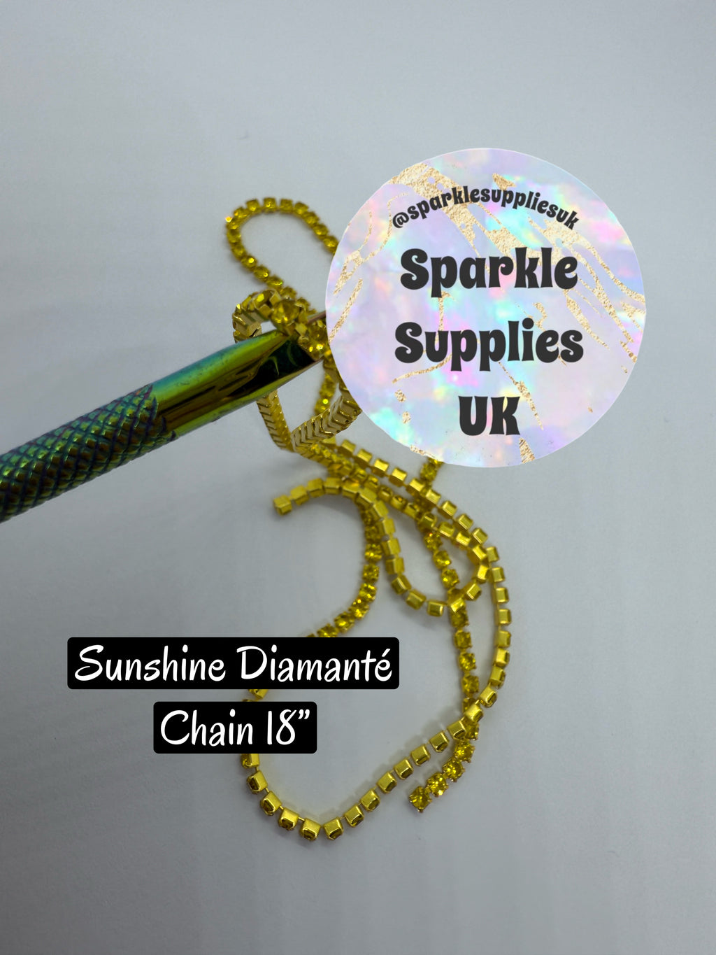 Sunshine Diamante Chain 18”
