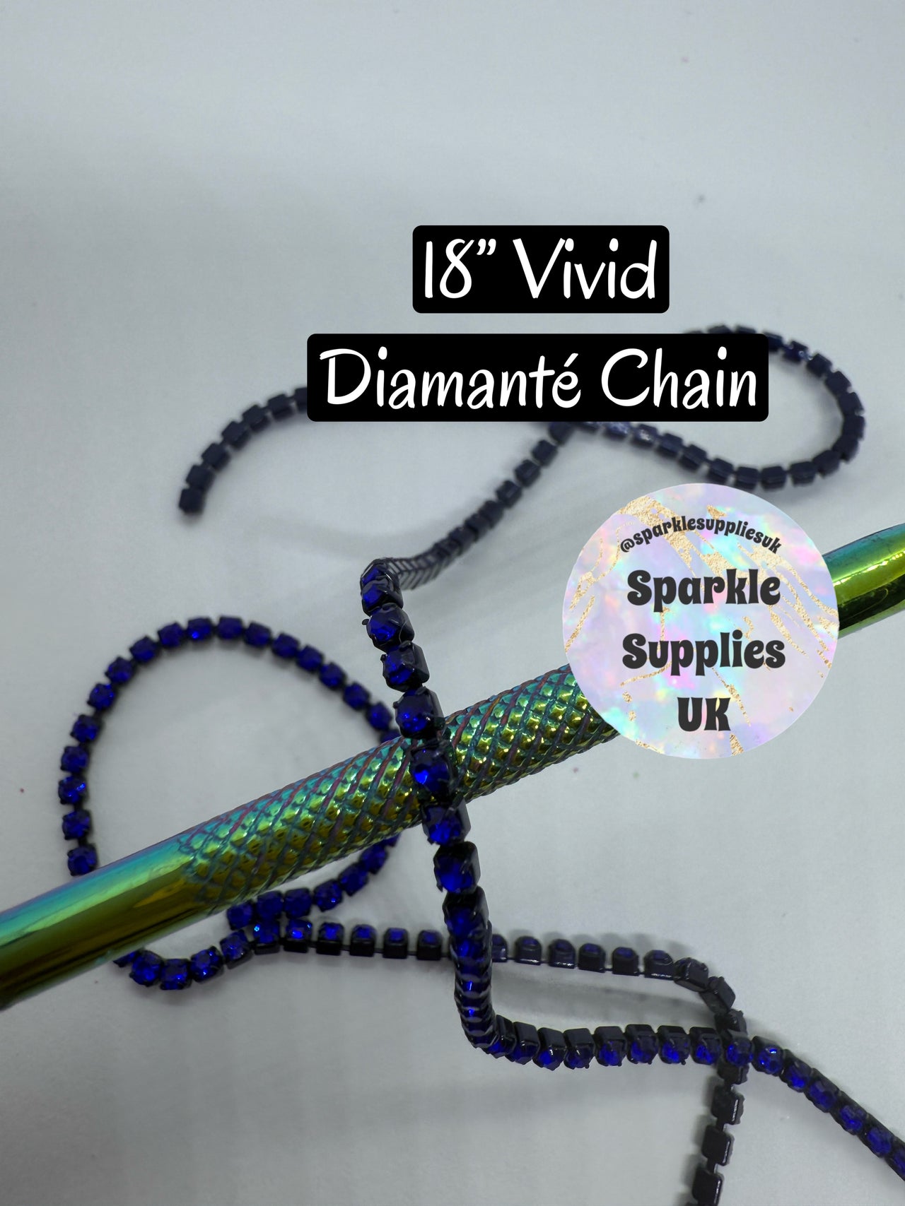 Vivid Diamanté Chain 18”