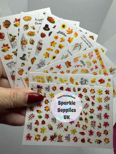 Autumn Stickers Bundle Mix (Pack of 8)