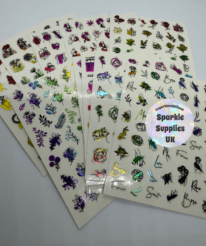 Metallic Stickers Bundle Mix (Pack of 10)