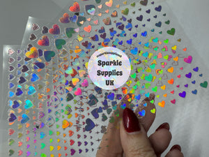 Large Sheet Holographic Stickers Mix (Pack of 4)