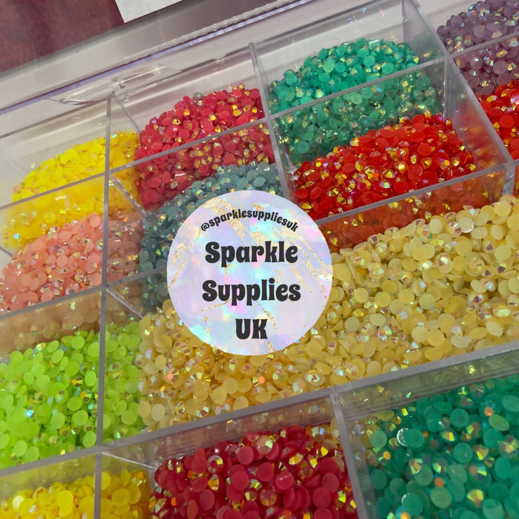 Large AB Jelly Gems Bling Box