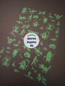 Glow in the Dark Halloween Stickers