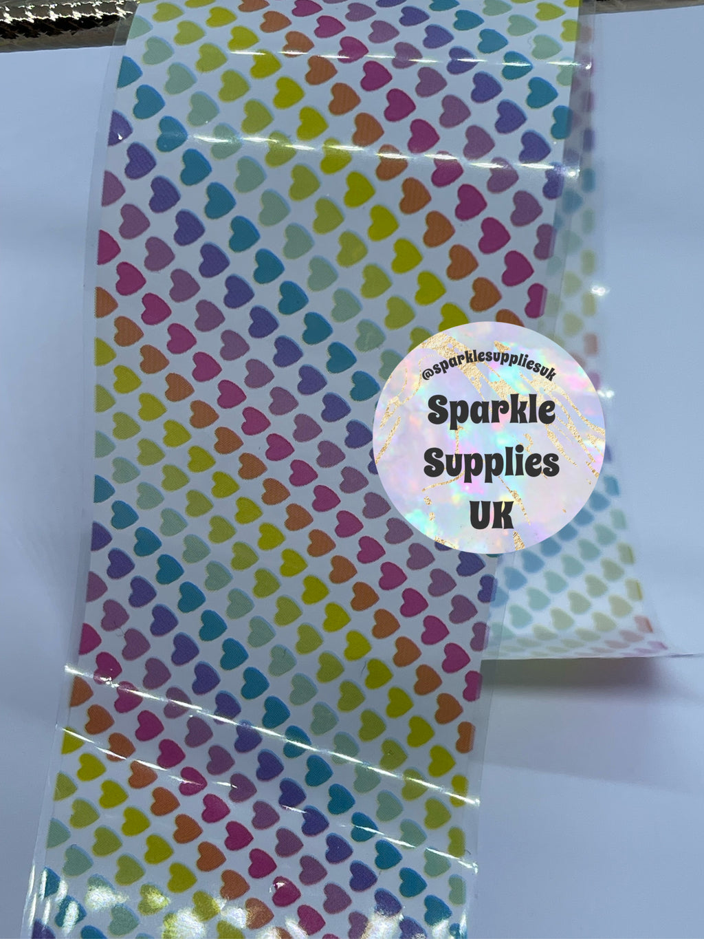 Rainbow Hearts Transfer Foil