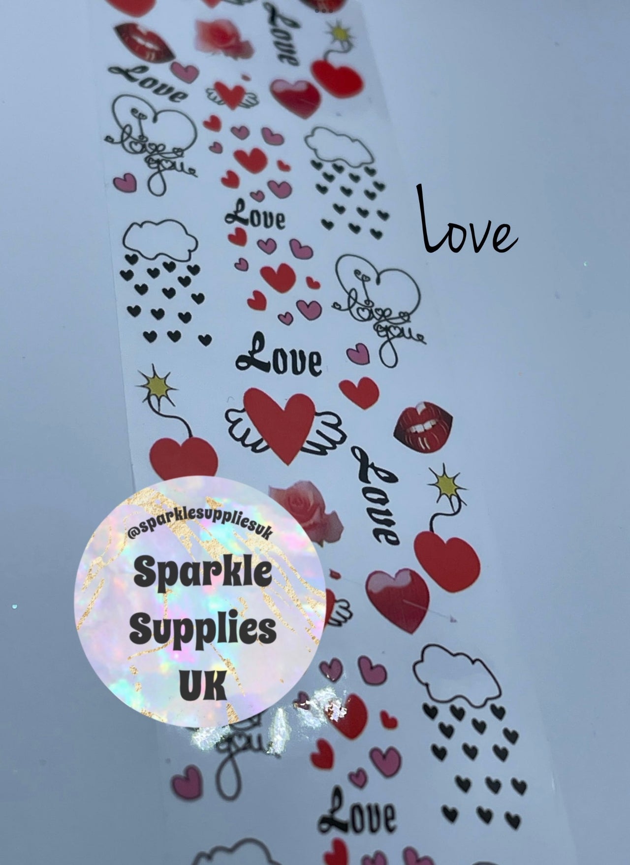 Valentine Love Transfer Foil