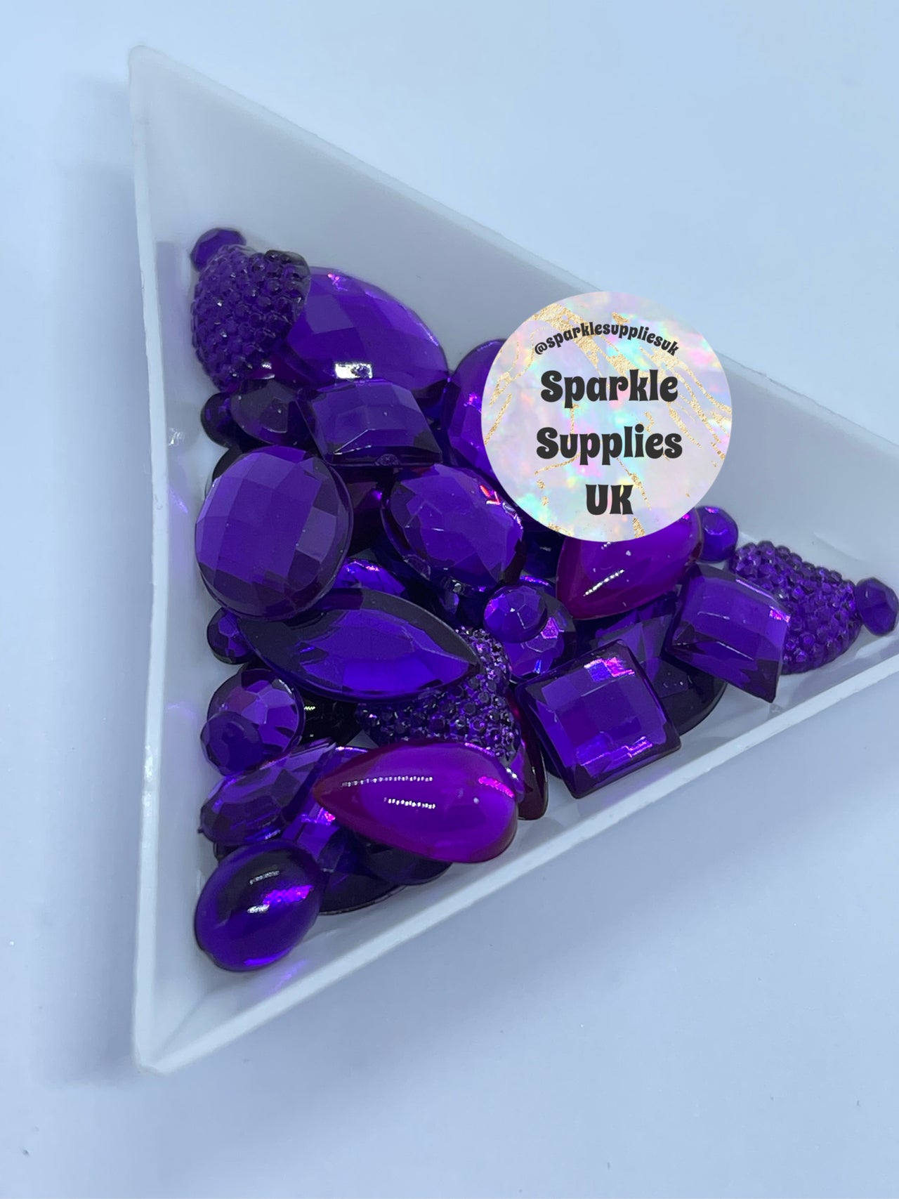 Amethyst Acrylic Gem Mix