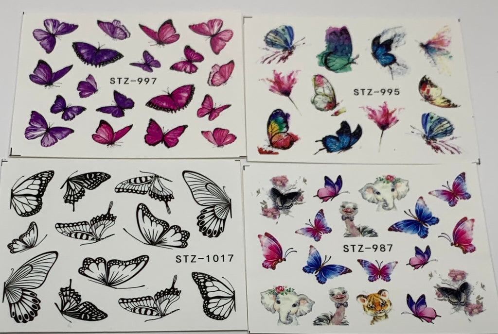 Butterfly Decals (4 Pack)