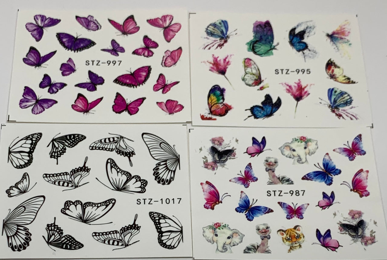 Butterfly Decals (4 Pack)