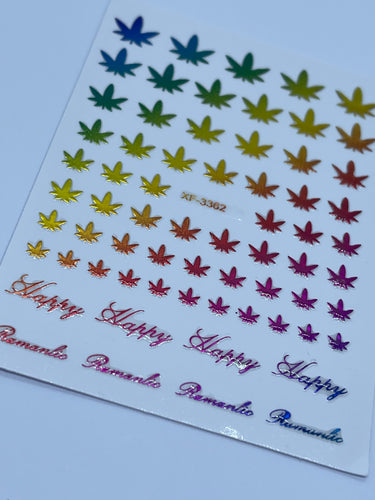 Multi Leaf Stickers