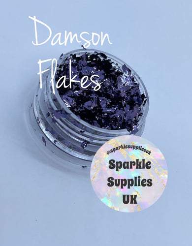 Damson Metallic Flakes