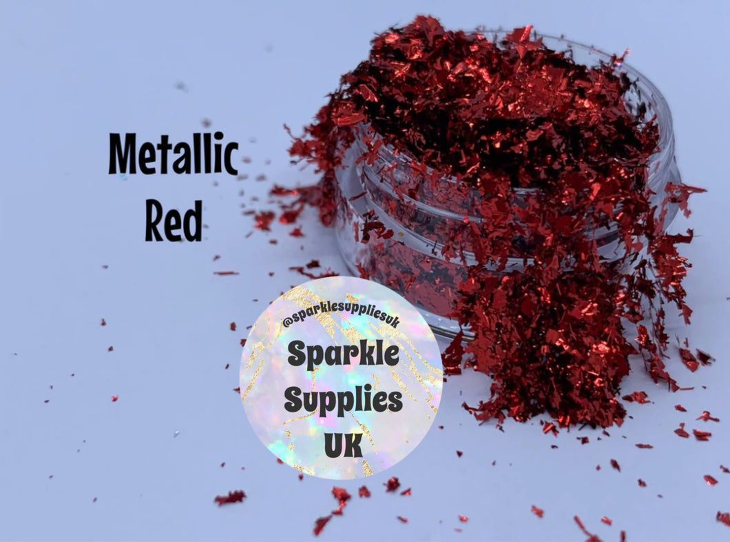 Metallic Red Soft Flakes