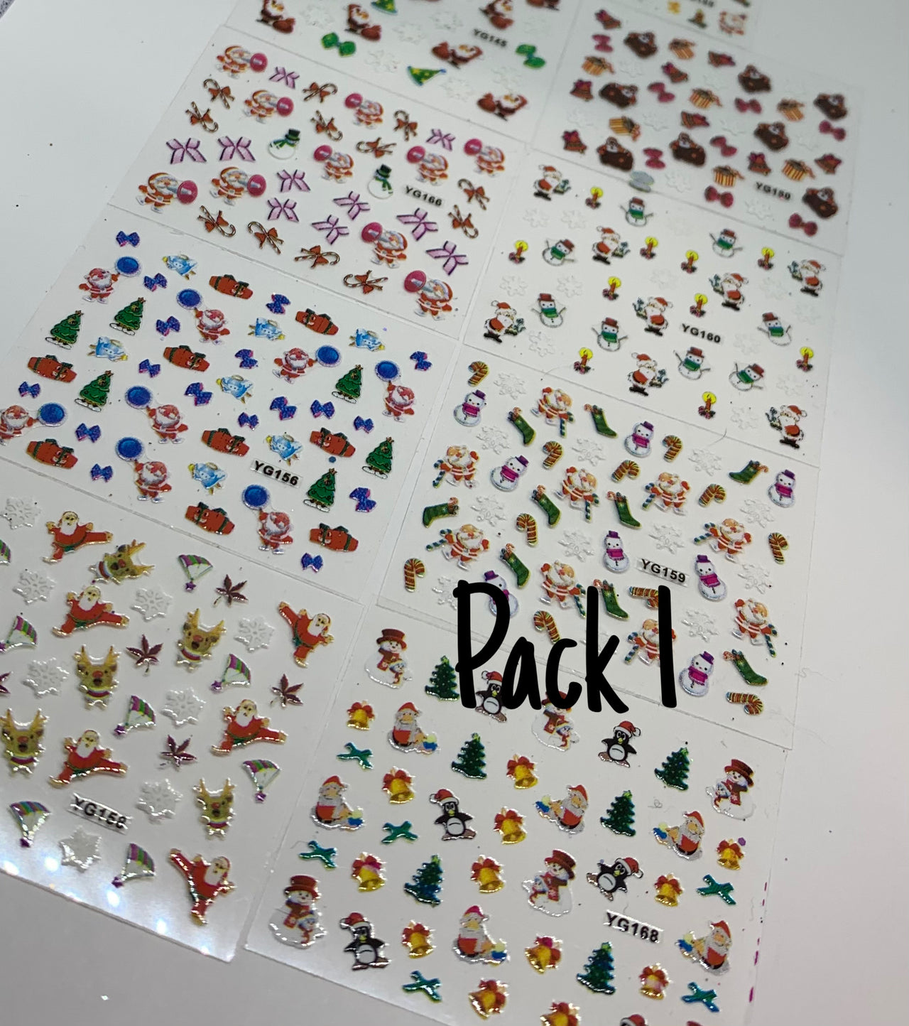 Christmas Stickers/Decals (9 Pack)
