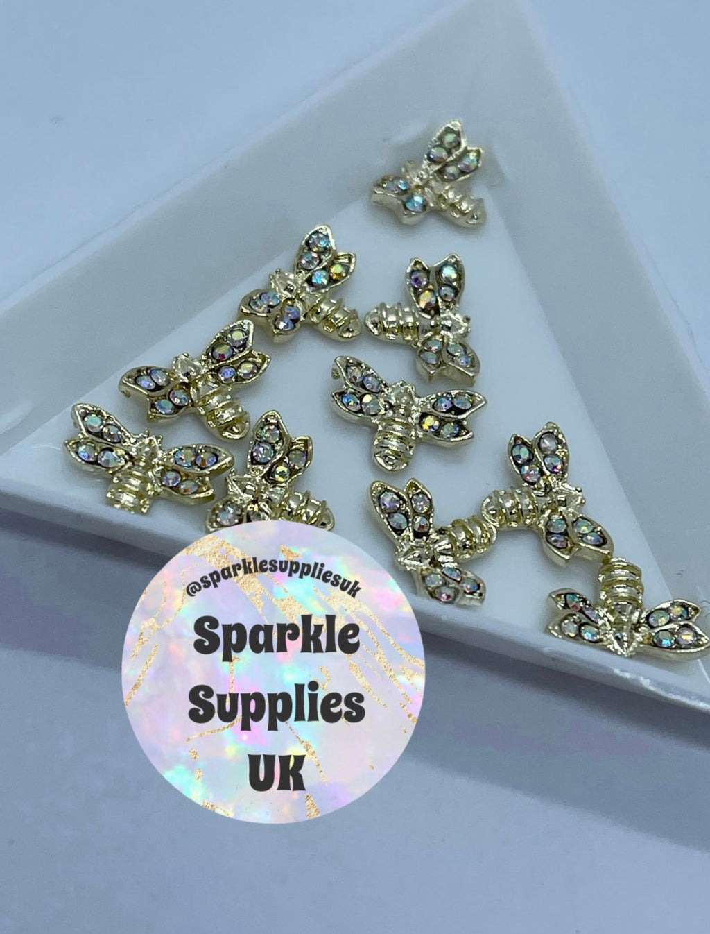 Diamanté Bee Charms
