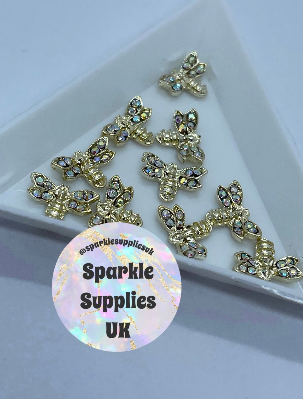 Diamanté Bee Charms