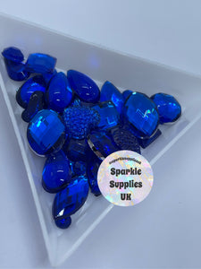 Sapphire Acrylic Gem Mix