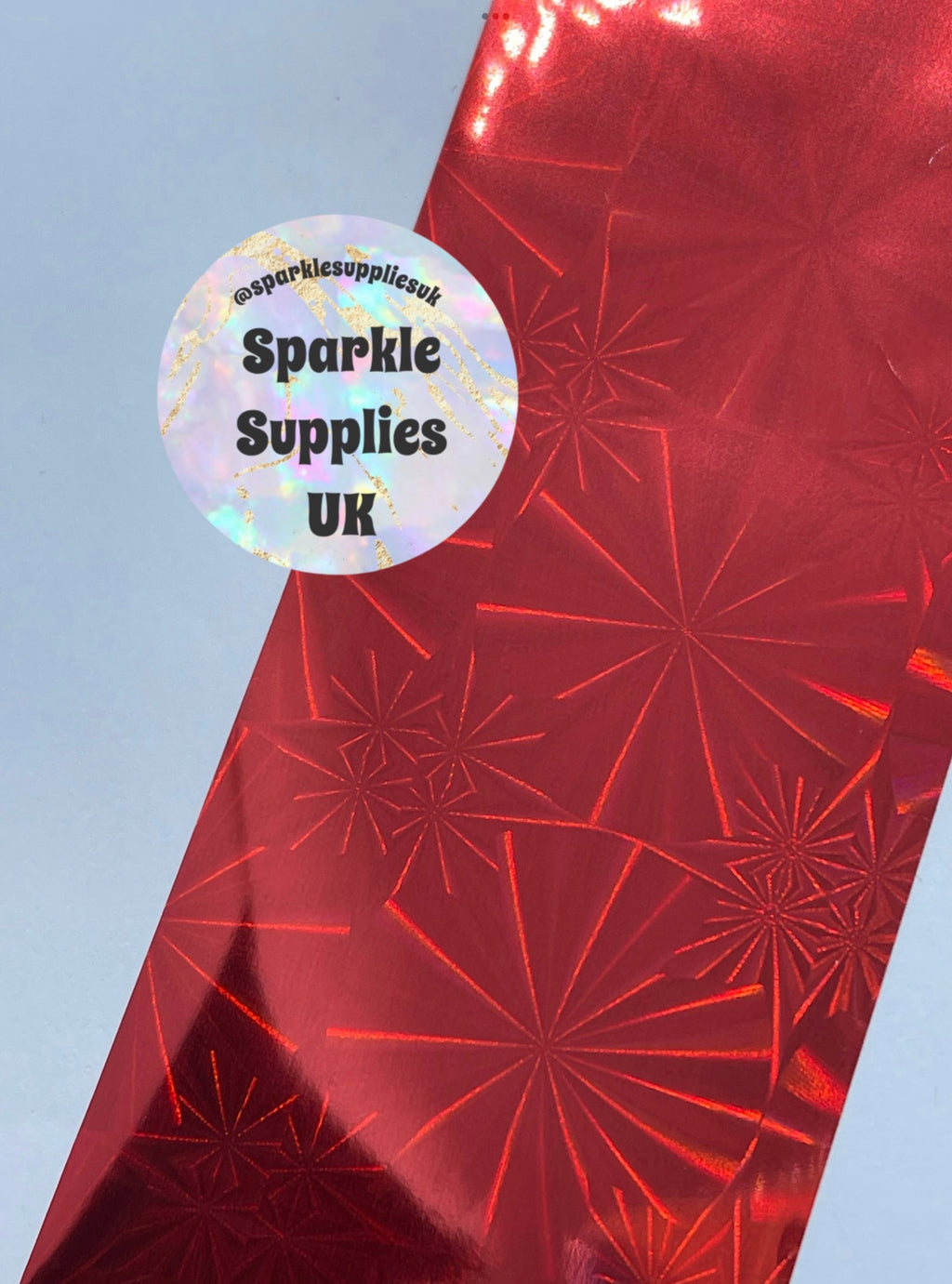 Red Burst Transfer Foil