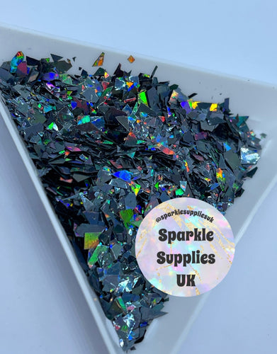 Slate Holographic Mylar Flakes