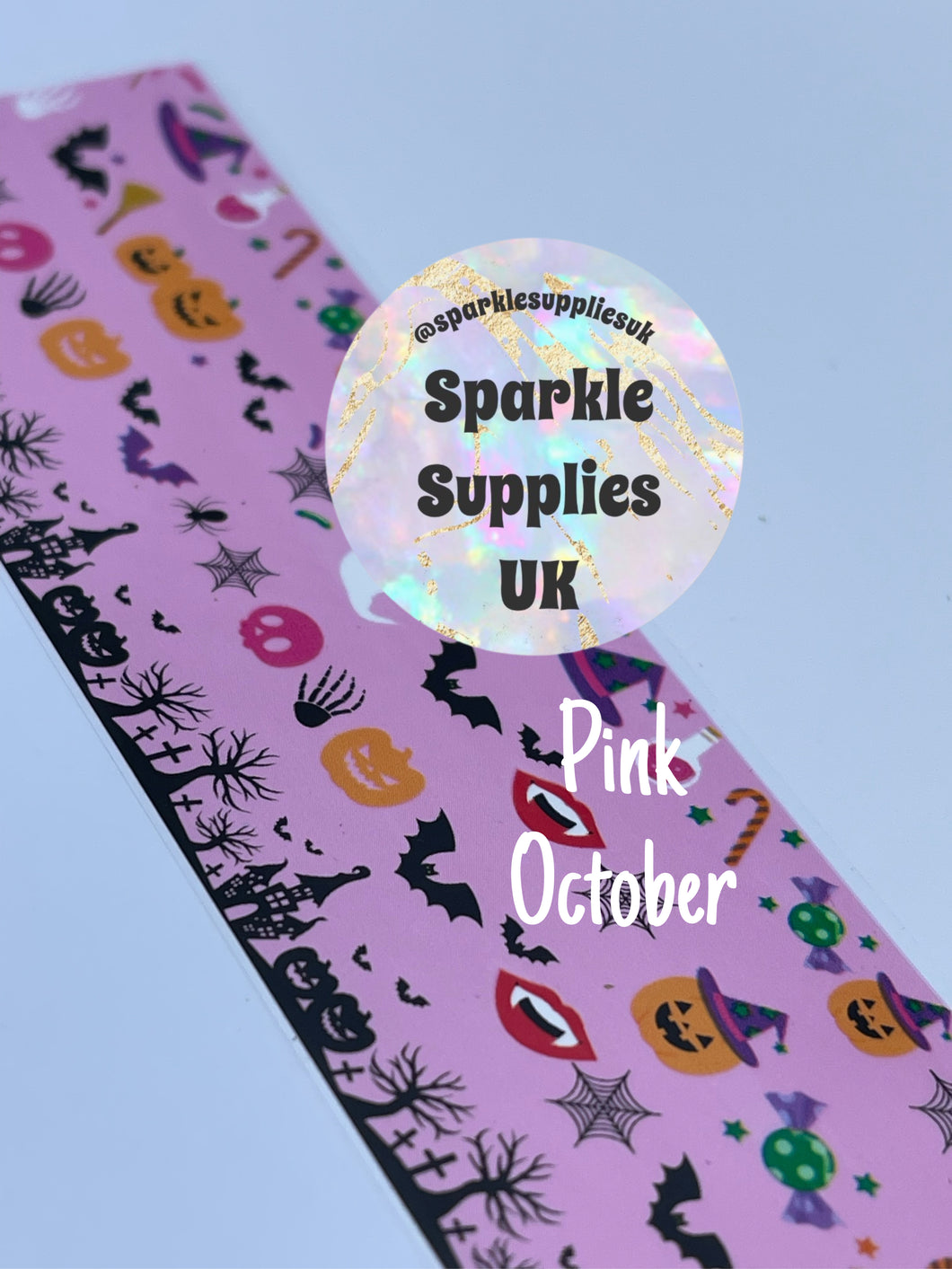 Pink October Transfer Foil (1 Metre Length)