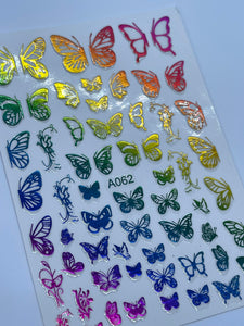 Butterfly Stickers (Design A62)