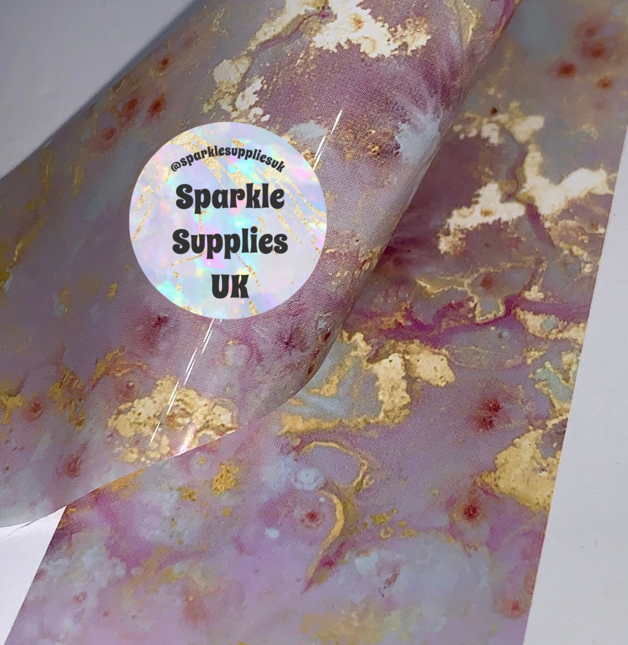 Pink Marble Transfer Foil