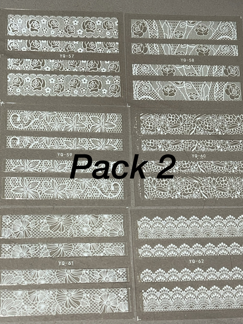 Lace Nail Stickers (6 Pack)