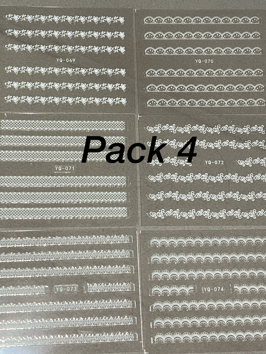 Lace Nail Stickers (6 Pack)