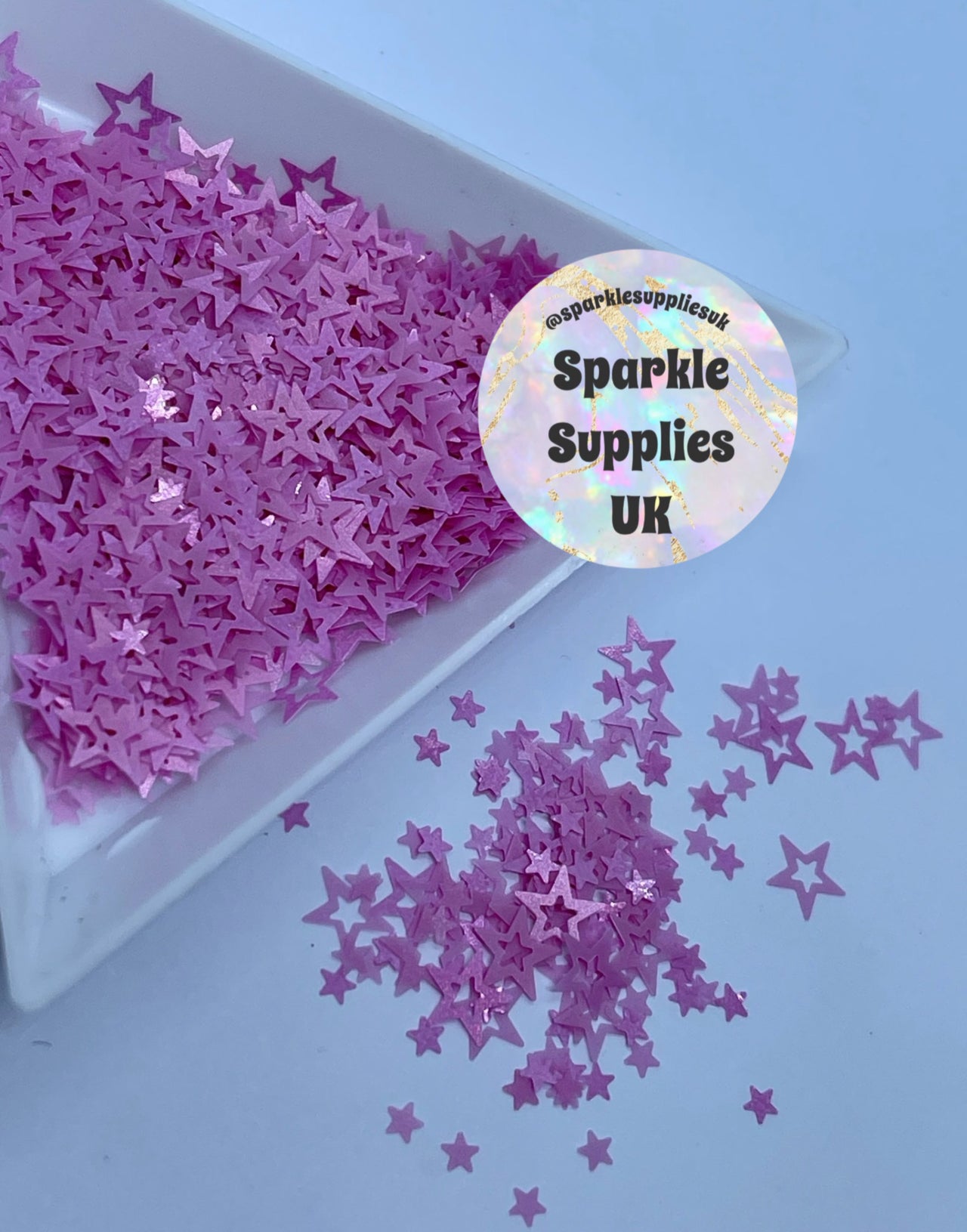Hollow Stars Matte Pink