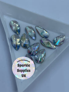 Crystal AB Acrylic Gems 13mm