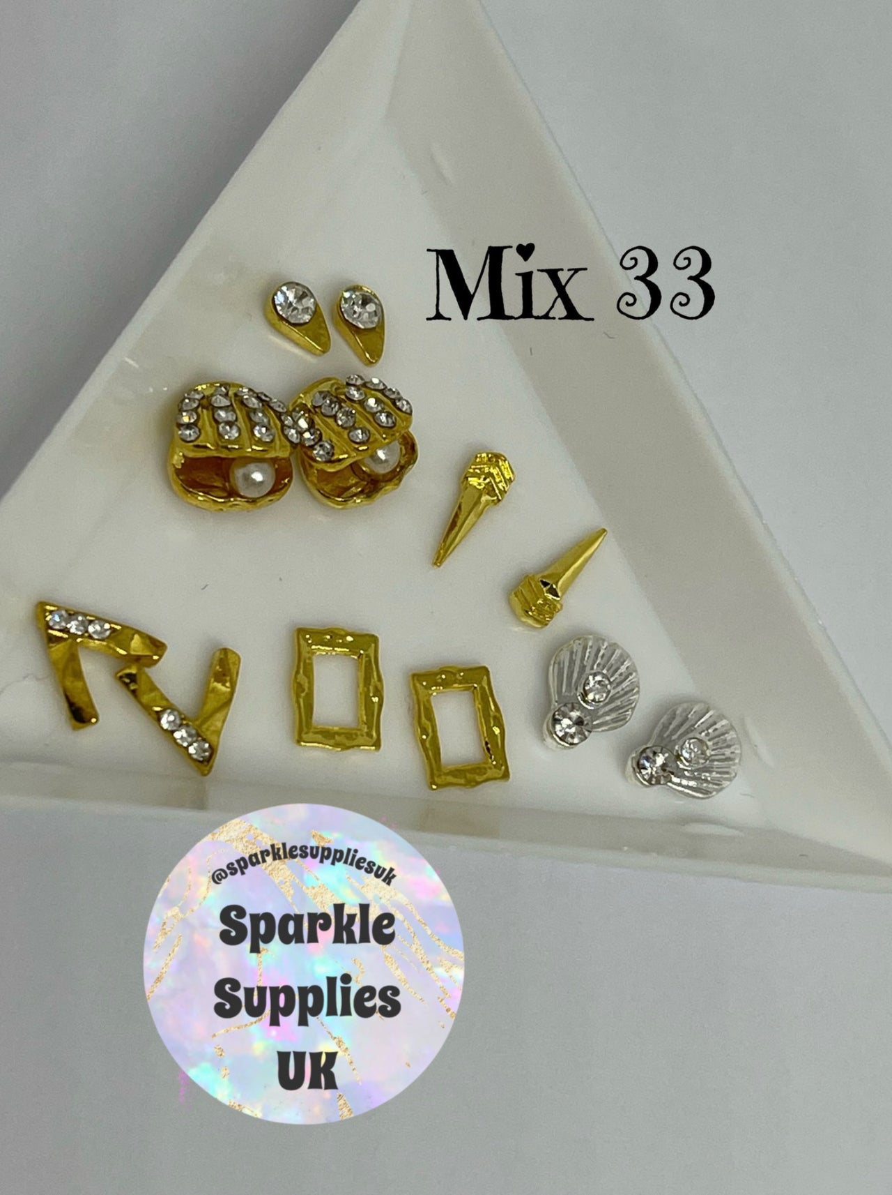 Diamanté Nail Charms (Mix 33)