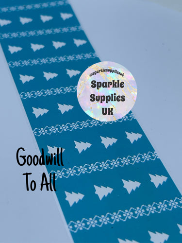 Goodwill to All Transfer Foil (1 Metre Length)