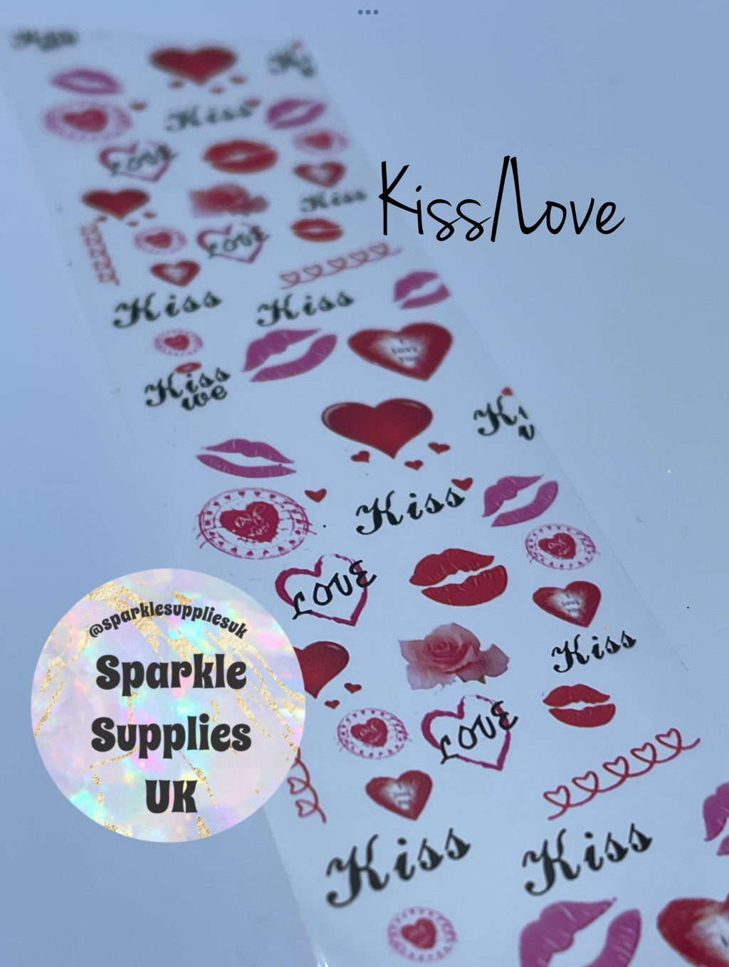 Valentine Kiss/Love Transfer Foil