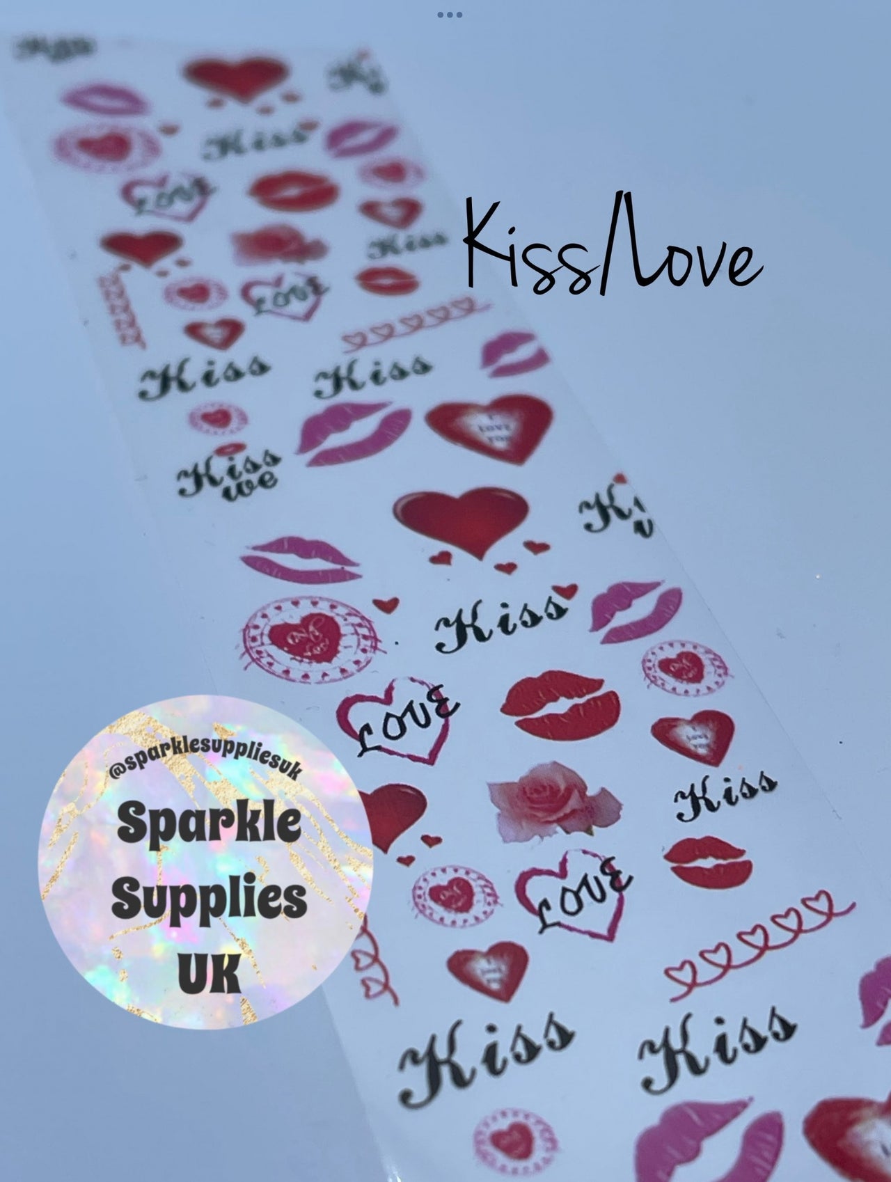 Valentine Kiss/Love Transfer Foil