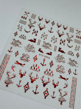 Holographic Christmas Sticker Sheet (Red)